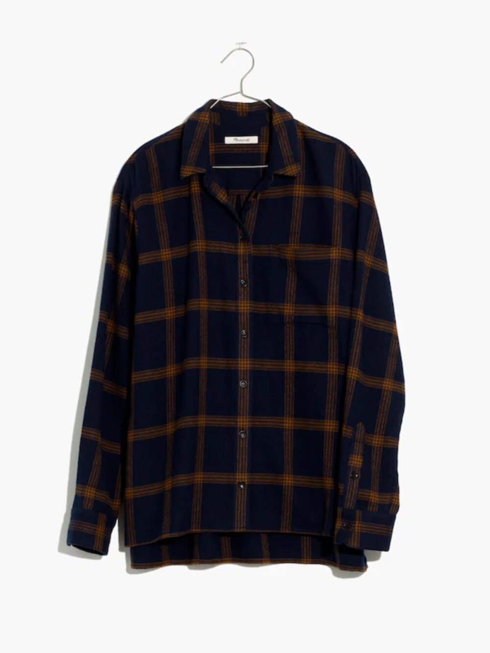 Madewell - Flannel Oversized Ex-Boyfriend Shirt in Forbell Plaid N2890 | XS